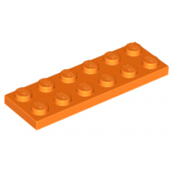 plaat 2x6 orange